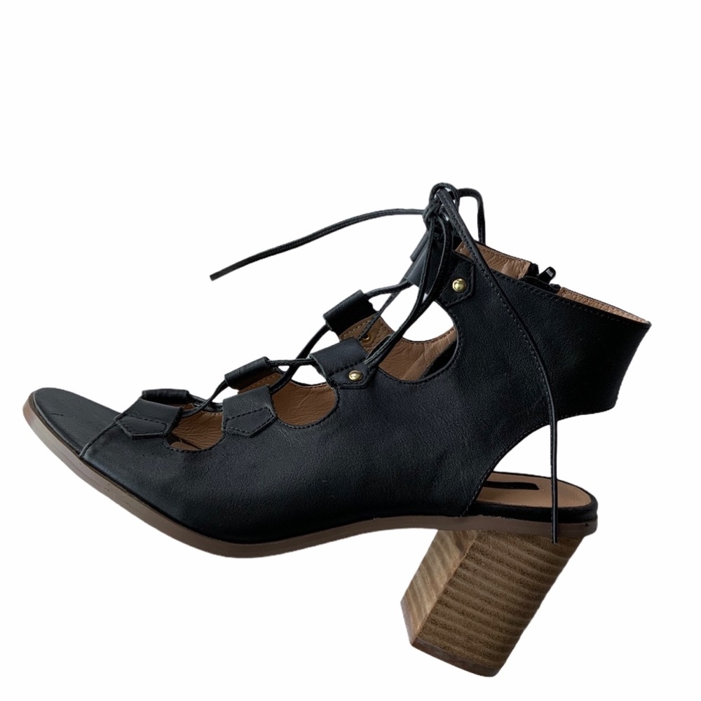 Kensie Black Lace Up Heels